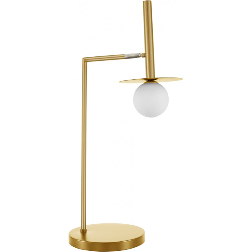 Lampa stołowa Glamour Morgan - szklana kula, złoto | Decolab24