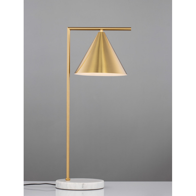 Lampa stołowa Antipe - Mosiądz i Marmur | Decolab24