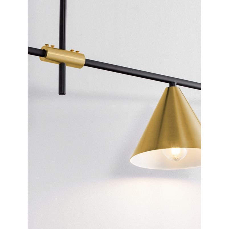 Lampa wisząca Antipe | Retro, Mosiądz i Szkło | Decolab24