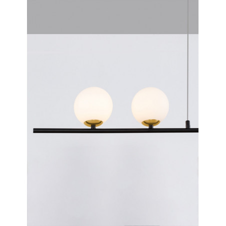 Lampa wisząca Antipe | Retro, Mosiądz i Szkło | Decolab24
