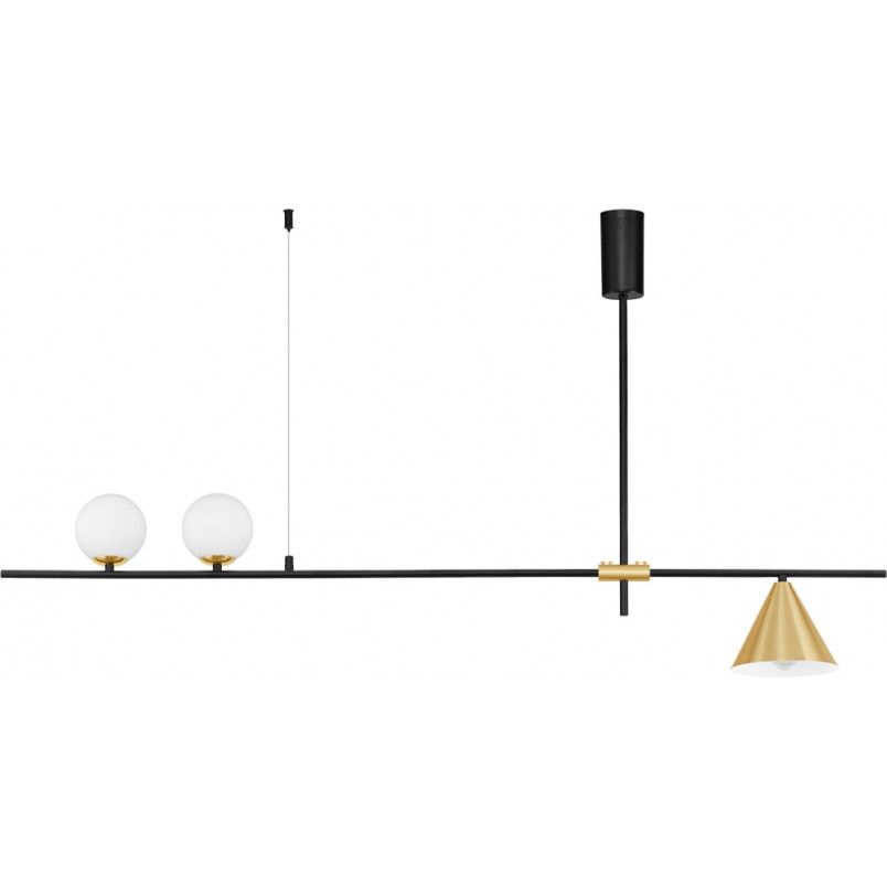 Lampa wisząca Antipe | Retro, Mosiądz i Szkło | Decolab24