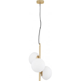 Lampa wisząca Nella | 3 punkty, szkło, złoto - Decolab24