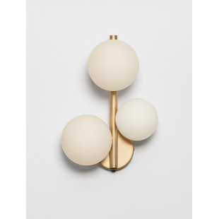 Kinkiet 3 szklane kule glamour Nerro - Luksusowy design | Decolab24