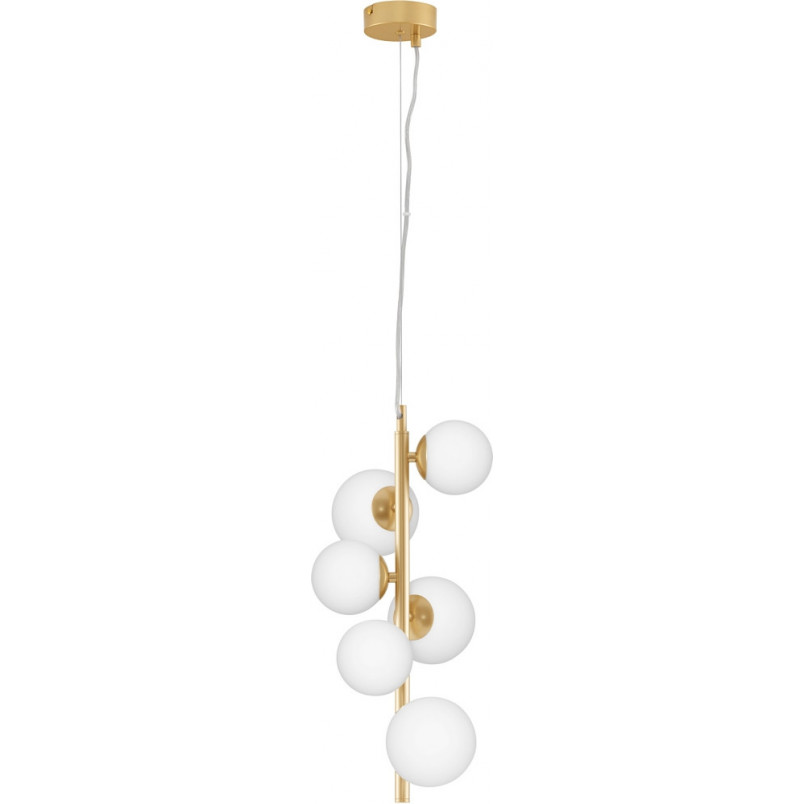 Lampa wisząca glamour Nerro VI - szkło, 6 punktów | Decolab24
