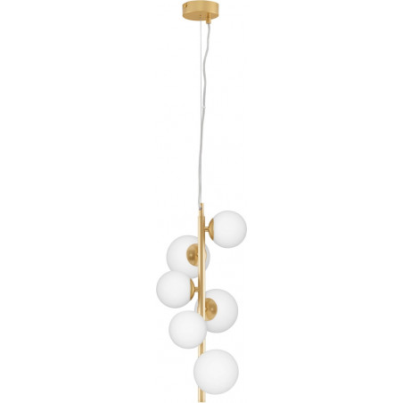 Lampa wisząca glamour Nerro VI - szkło, 6 punktów | Decolab24