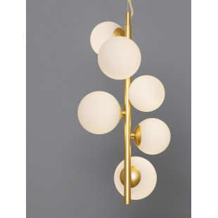 Lampa wisząca glamour Nerro VI - szkło, 6 punktów | Decolab24