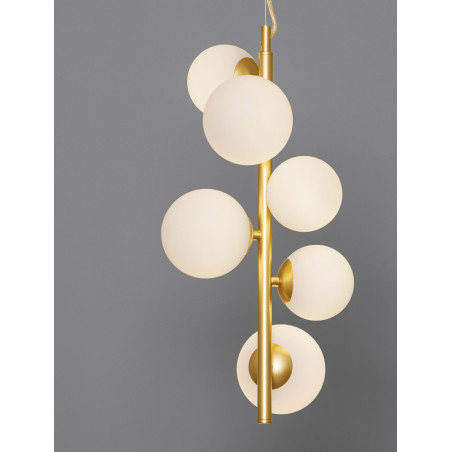 Lampa wisząca glamour Nerro VI - szkło, 6 punktów | Decolab24