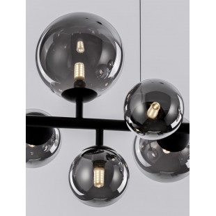 Lampa wisząca glamour Nerro VII | Szkło dymione, 7 żarówek