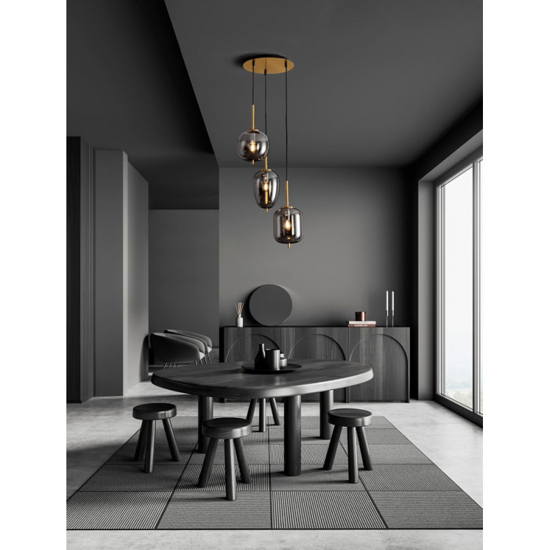 Lampa Wisząca Szklana Tamo | Glamour, E27 - Decolab24