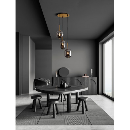 Lampa Wisząca Szklana Tamo | Glamour, E27 - Decolab24