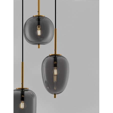 Lampa Wisząca Szklana Tamo | Glamour, E27 - Decolab24