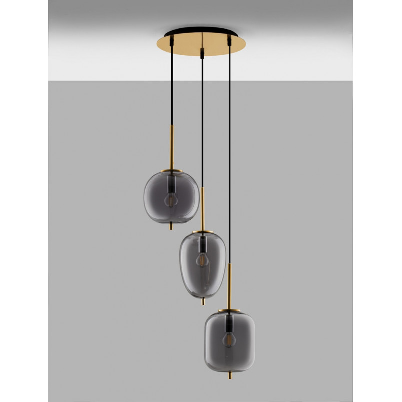 Lampa Wisząca Szklana Tamo | Glamour, E27 - Decolab24