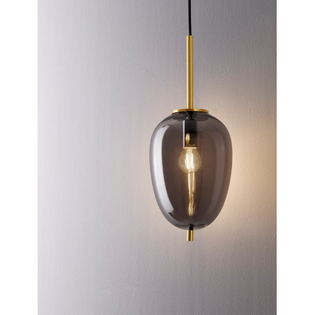 Lampa wisząca szklana Tamo - E27, styl glamour | Decolab24