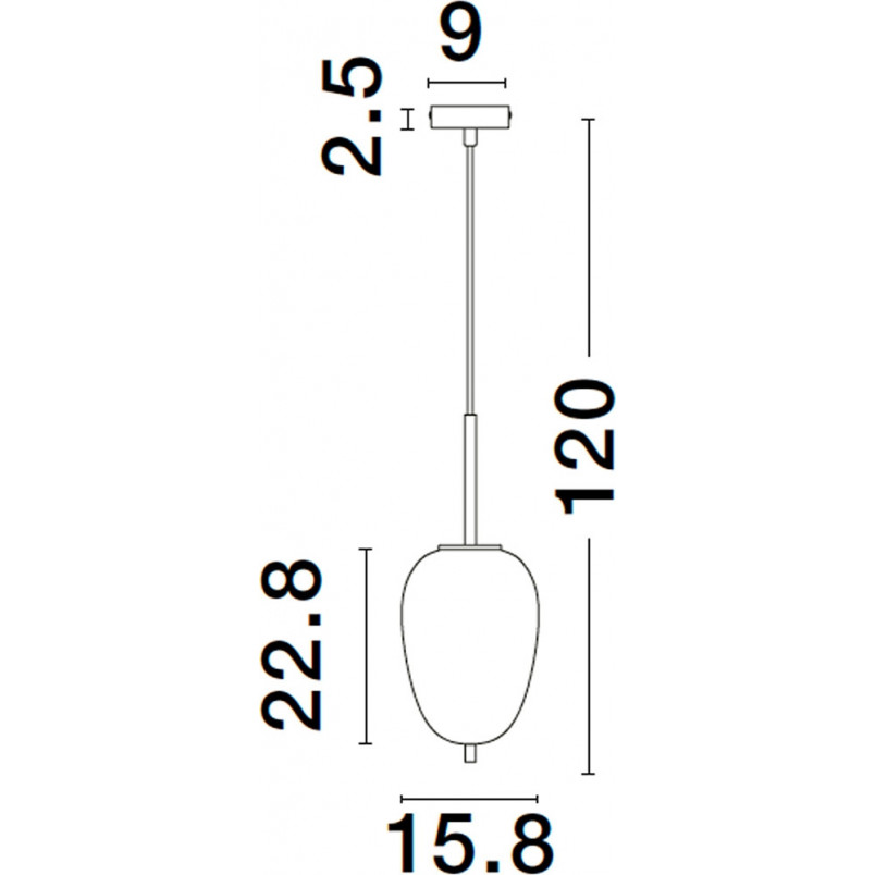 Lampa wisząca szklana Tamo - E27, styl glamour | Decolab24