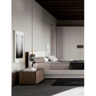 Lampa wisząca Glamour Tamo | Szkło dymione, złoty mosiądz - Decolab24