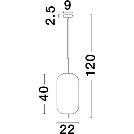 Lampa wisząca szklana Tamo | Szkło dymione, złoty mosiądz - Decolab24