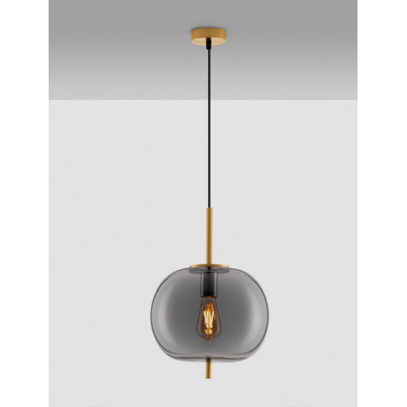 Lampa wisząca szklana Tamo | Glamour, Dymione Szkło, E27