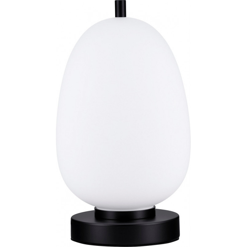 Lampa stołowa szklana Tamo | Biało-czarna | Decolab24