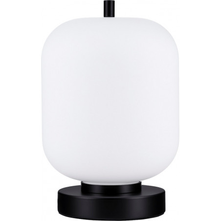 Lampa stołowa szklana Tamo | Biało-czarna | Decolab24