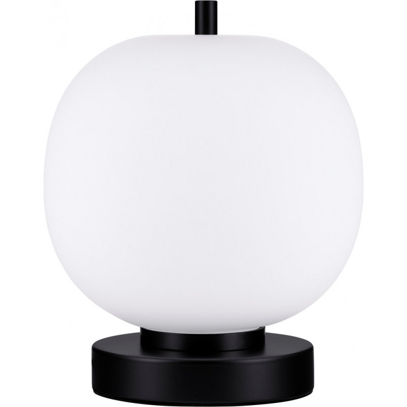 Lampa stołowa szklana Tamo | Biało-czarna | Decolab24