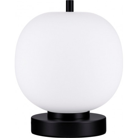 Lampa stołowa szklana Tamo | Biało-czarna | Decolab24