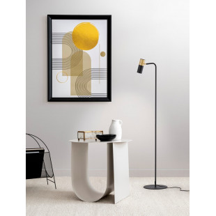 Lampa podłogowa czarna Nikola | Minimalistyczny design - Decolab24