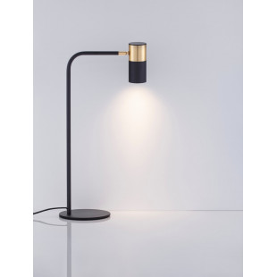 Lampa stołowa Nikola czarno-złota | Minimalistyczny design
