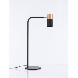 Lampa stołowa Nikola czarno-złota | Minimalistyczny design
