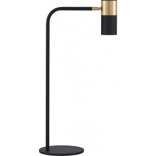 Lampa stołowa Nikola czarno-złota | Minimalistyczny design