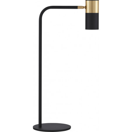 Lampa stołowa Nikola czarno-złota | Minimalistyczny design