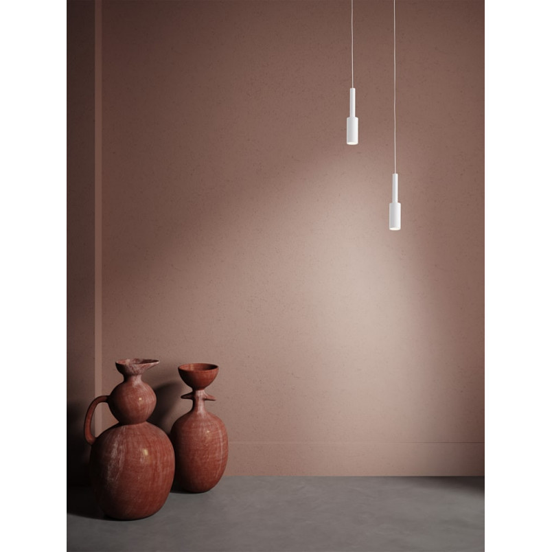 Lampa wisząca Koshima LED - Minimalistyczny design, biały kolor