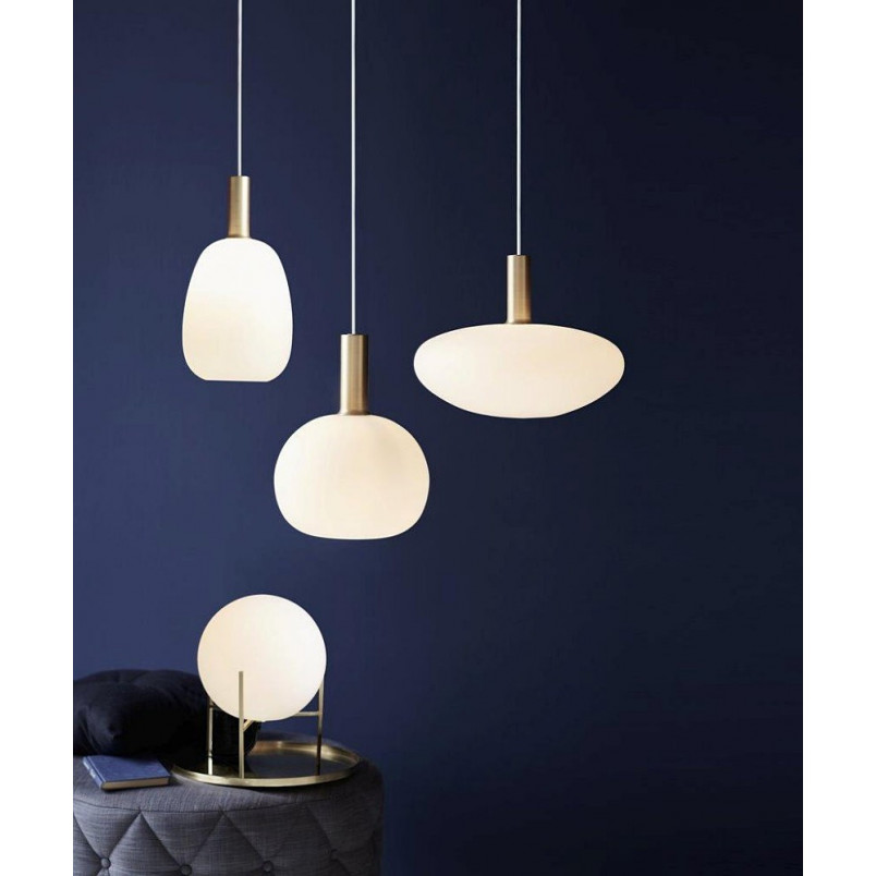 Lampa stołowa Alton Nordlux - Szkło opal, mosiądz | Sklep