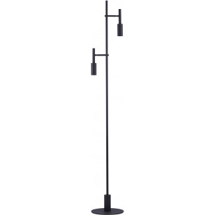 Lampa podłogowa 2 punktowa minimalistyczna Koshima LED czarna