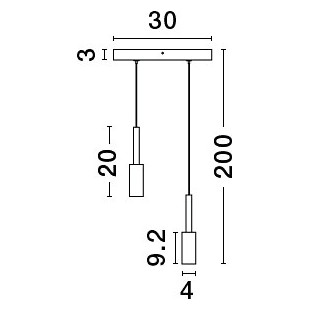 Lampa wisząca LED Koshima II | Minimalistyczny design, 30cm