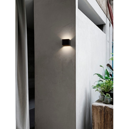 Kinkiet LED Kostka Fusion Czarny | Decolab24
