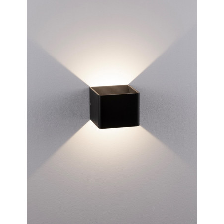 Kinkiet LED Kostka Fusion Czarny | Decolab24