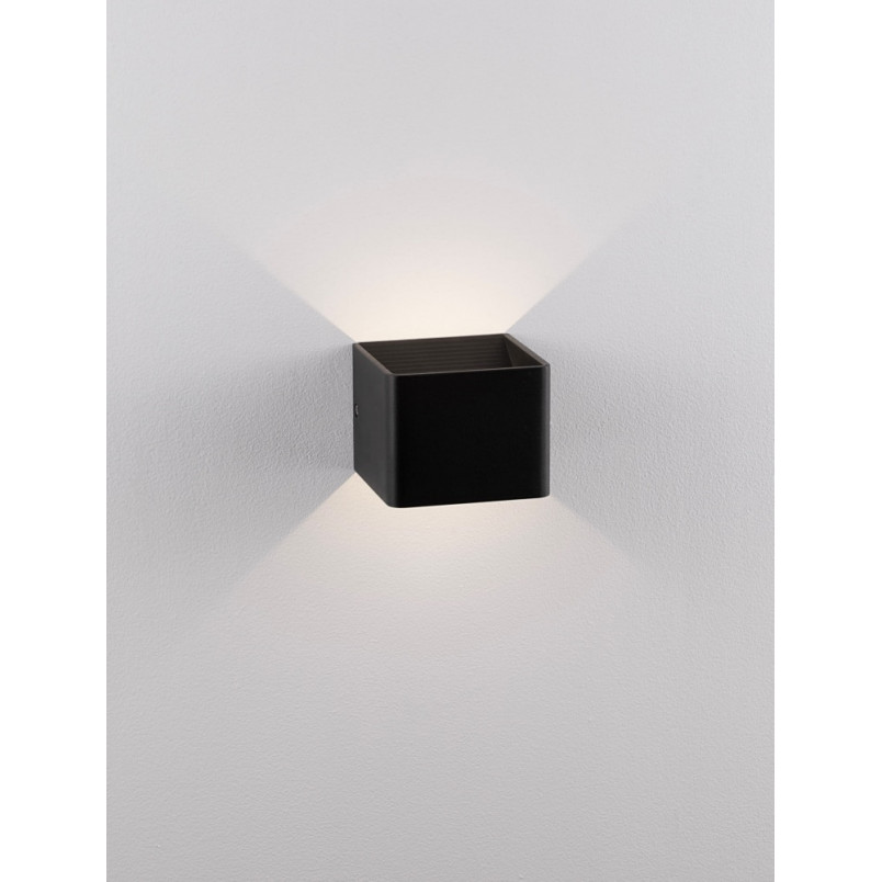 Kinkiet LED Kostka Fusion Czarny | Decolab24