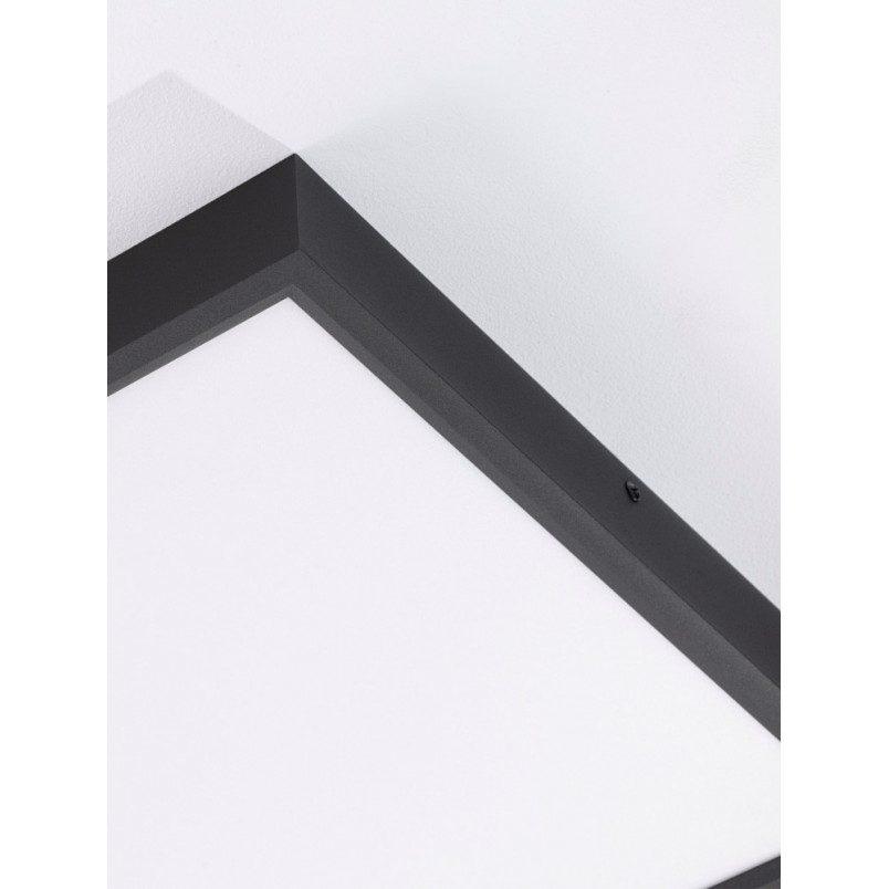 Plafon LED Danai Czarny 40x40 - Eleganckie Oświetlenie
