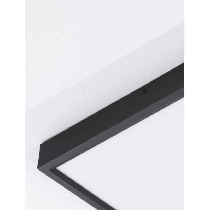 Plafon LED Danai Czarny 40x40 - Eleganckie Oświetlenie