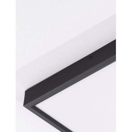 Plafon LED Danai Czarny 40x40 - Eleganckie Oświetlenie