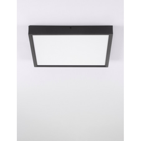 Plafon LED Danai Czarny 40x40 - Eleganckie Oświetlenie