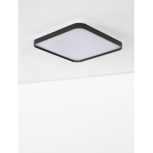 Plafon kwadratowy Iraklis LED 48x48cm 3000K czarny