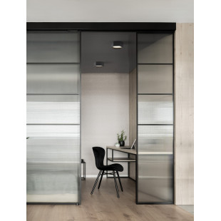 Plafon LED Heksagon Czarny Leoni 25cm - Decolab24