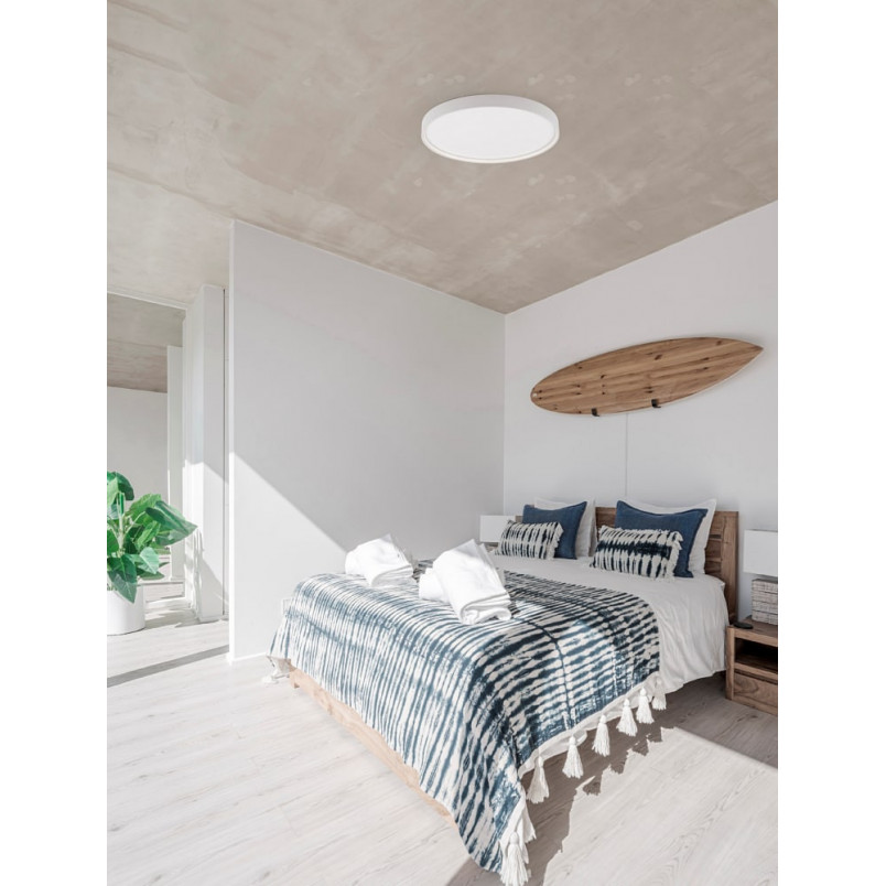 Plafon LED okrągły biały Simons 60cm - Ściemniacz | Decolab24