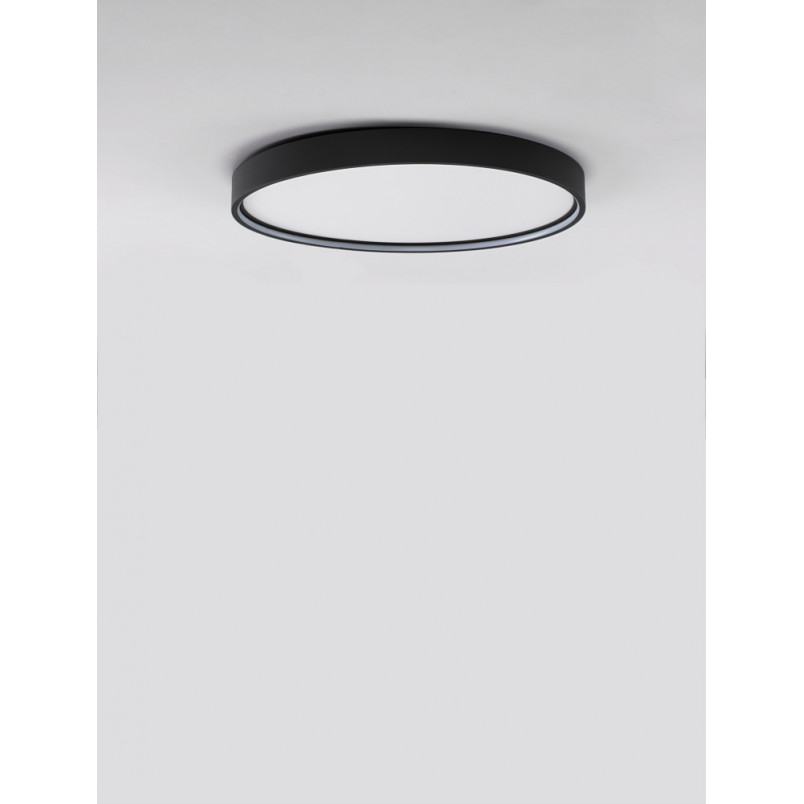 Plafon LED Simons 60cm Czarny - Ściemnialny | Decolab24