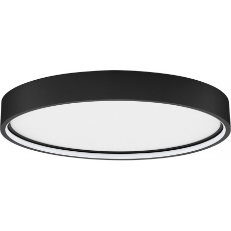 Plafon LED Simons Czarny 45cm - Oświetlenie do salonu