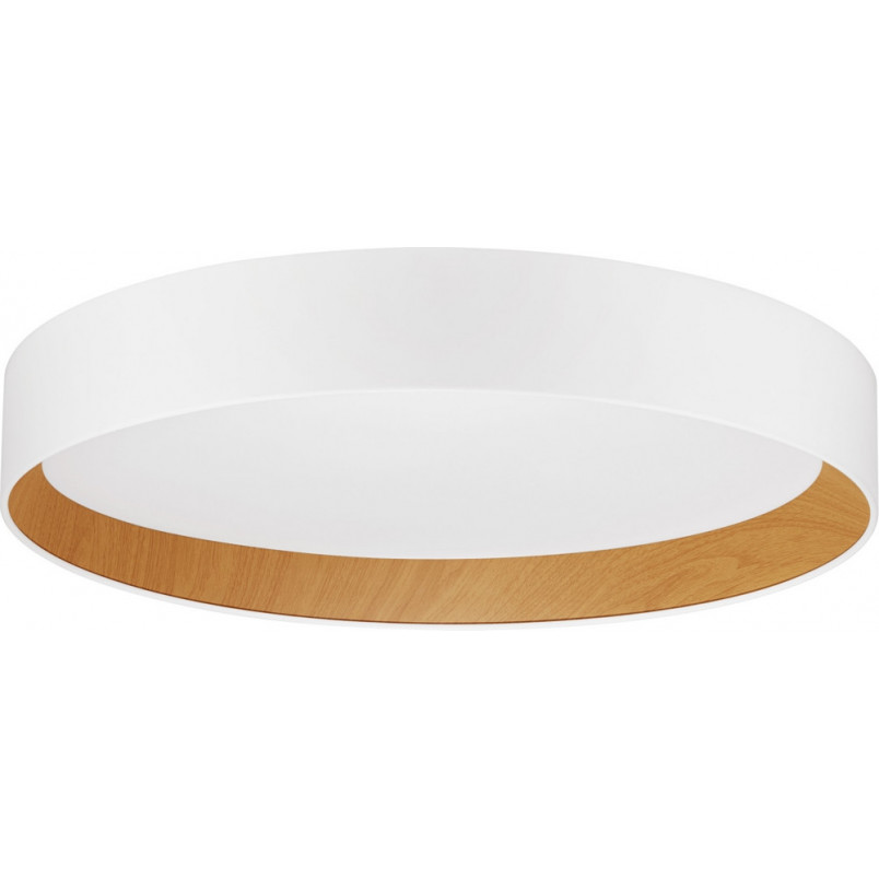 Plafon Skandynawski LED Nordicos | Biały z Drewnem | Decolab24