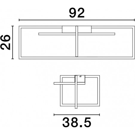 Plafon LED Gader 92cm - Nowoczesne Oświetlenie | Decolab24