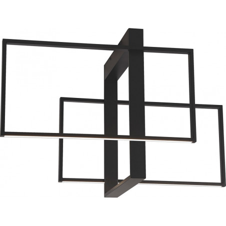 Plafon nowoczesny Gader 70cm LED czarny - Decolab24