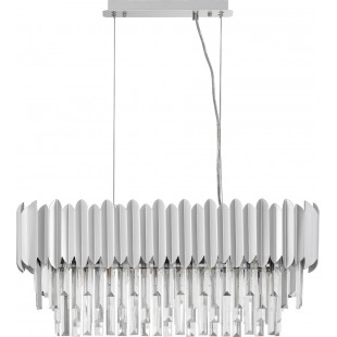 Żyrandol wiszący kryształowy glamour Solinero 70cm chromowany
